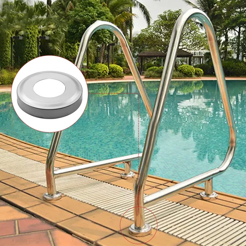 MroMax 1.89inch Dia Escutcheon Cover Plate Base for Ladder Hand