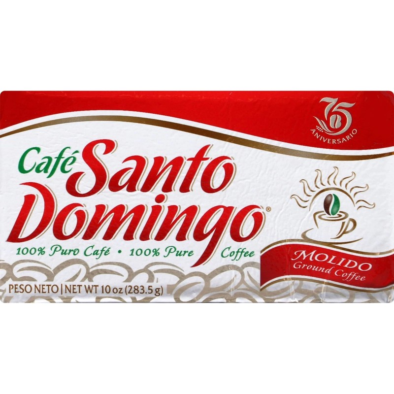 Santo Domingo Cafe Santo Domingo Ground Coffee 10 oz Brick