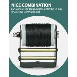 longbowmaker Bow Cord Serving Thread 120 yards/110 m Archery Winding Device Durable Bow String Thread Archery Accessories Black