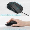 RAPOO N1600 Superlight Wired USB Mouse - 1000DPI Optical, Ergonomic