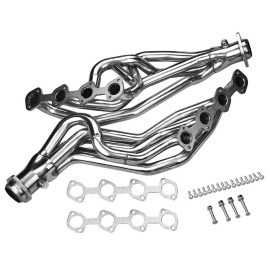 OEM-QUALITY For 1996-2004 Mustang GT 4.6L V8 Stainless Long Tube Polished Header/Exhaust