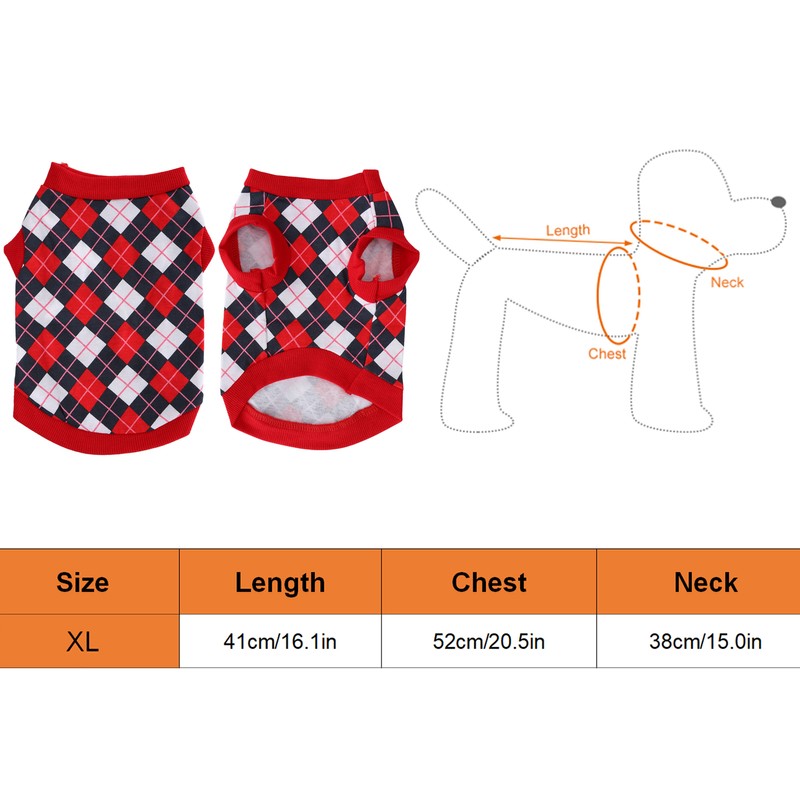 Pet Pig Spring Summer Sleeveless TShirt Pet Vest Sweatshirt Rhombus