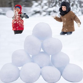 FOGAWA 20pcs Fake Snowball Indoor Snowballs Christmas Decorations Christmas Snowballs Soft Snowball Fight 6.5cm White Elf Snowballs Realistic Artificial Snowballs for Winter Game Kids Xmas Trees