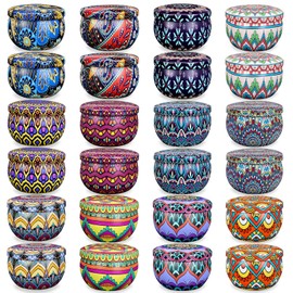 Scented Candle Gift Set, 24 Pack Home Scented Candles, 600 Hour Long Lasting Soy Wax Scented Candle Set, Birthday Gift for Women with Gift Box.