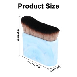 Self Tanning Brush, Sunscreen Brush Applicator Foundation Body Makeup Brushes Self Tanner Tan Brush for Body Face (Watercolor Blue)
