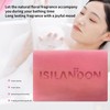 ISILANDON Jabón De Baño Natural Con Aroma A Rosas, Infusionado