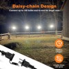 100ft LED Construction String Lights,Super Bright 15000lm 150w Adjuest 90&180