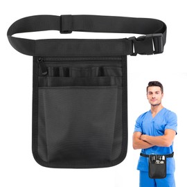 Nurse Belt Bag, Nurse Bag, Multifunctional Storage Bag with Adjustable Belt for Scissors, Care Set, Accessories, Tool Box