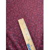 Vintage Burgundy with Tiny Flower Buds Small Scale Cotton Fabric