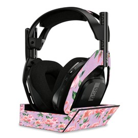 MightySkins Glossy Glitter Skin Compatible with Astro A50 Wireless Headphones + Base Station (Gen 4) - Flamingo Rose | Protective, Durable High-Gloss Glitter Finish | Easy to Apply | Made in The USA