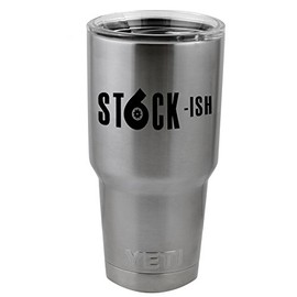 JDM Turbo Boost Stock-Ish Daily Vinyl Sticker Decal for Yeti Mug Cup Thermos Pint Glass (4" Wide - Decal ONLY, NO Cup)