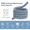 ilauke 2.5m Universal Drain Hose, Extension Pipe Kit for Washing