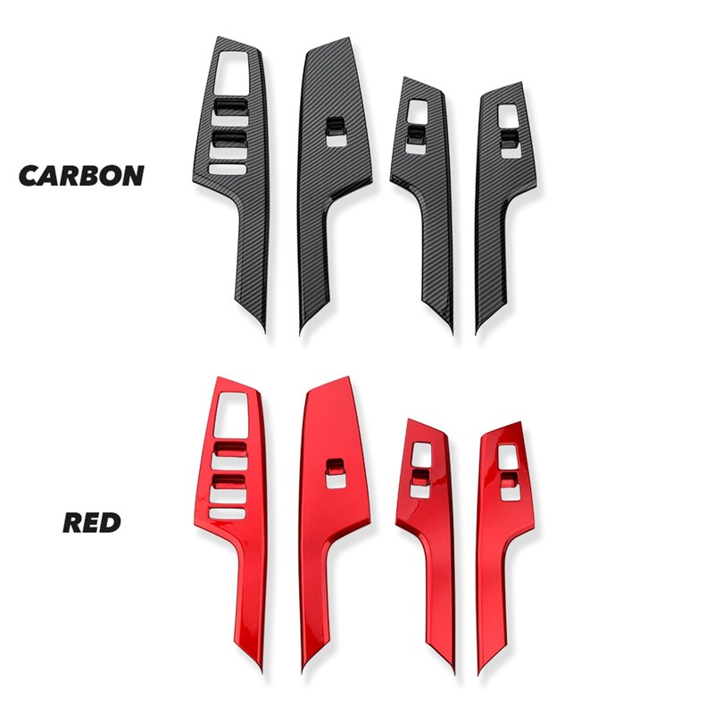 Car Window Switch Panel Cover Side Lift Control Button Frame