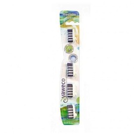 yaweco - Refill Pack Replacement Brush Heads Medium Pack of 4 - Pack of 6