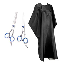 TOVINANNA 1 Set Hair Salon Cutter Tool Scissors Ergonomics Handle Scissor