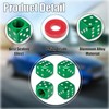 MEAJOO 4PCS Dice Style Tire Valve Stem Caps, with O