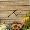 Kisangel 4pcs Outdoor Shepherd Hook Stand Durable Metal Garden Stakes
