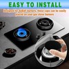 Upgraded Gas Stove Burner Cap Set - 4Piece Metal Cooker