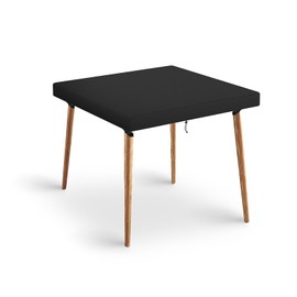Delixike - Funda de mesa cuadrada para exteriores, impermeable, cubierta de mesa de patio, antiUV, para muebles de jardín, apto para muebles cuadrados de patio de 27 pulgadas, uso en exteriores y