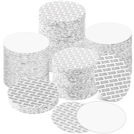 70 mm Foam Lid Liner Pressure Sensitive Seal Round Jar Sealer Bottle Seals Heat Resistant Foam Cap Torque Activated Foam Safety for Protection Safety Jar Cap Bottle Vial Tamper Gasket Kit(200 Pieces)