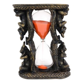 Ebros Gift Sabbatic Goat of Mendes Idol Winged Baphomet Invertible Sand Timer Statue Occultic Illuminati The Horned God Solve Coagula Altar Sandtimer Figurine