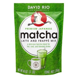 David Rio Matcha Latte & Frappe Mix 3lb Standup Pouch