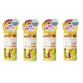 Bright Cosmetics DET Clear Bright & Peel Fruit Enzyme Powder Wash, 2.6 oz (75 g) x 4 Packs