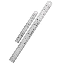 Mr. Pen Steel Rulers, 6 inch and 12 inch Metal Rulers, Pack of 2