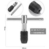 Saipor Tap Handle T-Shaped Ratchet Tap Holder M3-M8 with Screw