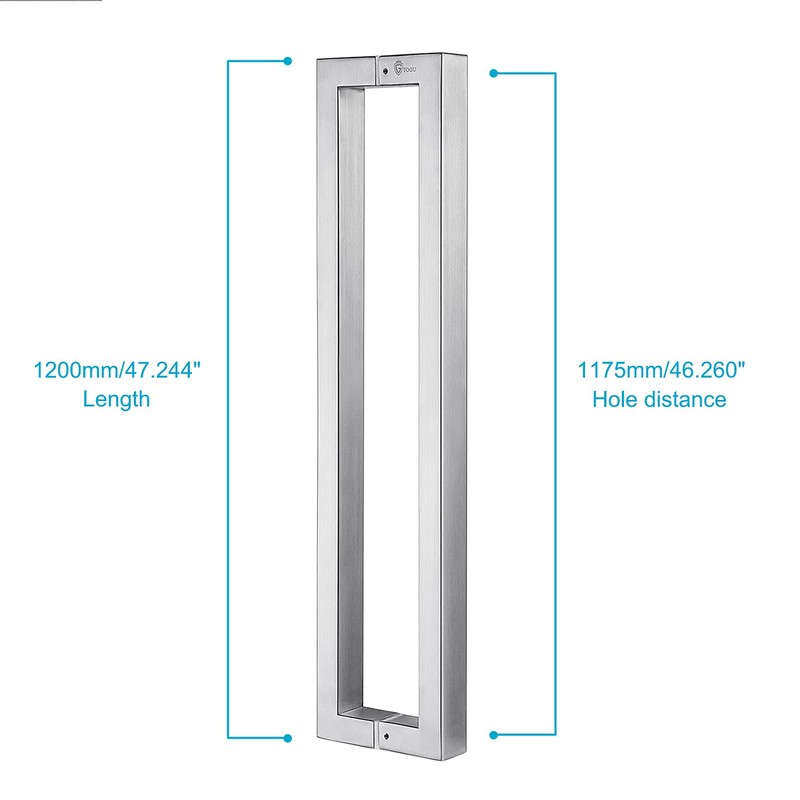 TOGU TG-R3825 48 inches Solid Standoffs Heavy-Duty Commercial Grade-304 Stainless