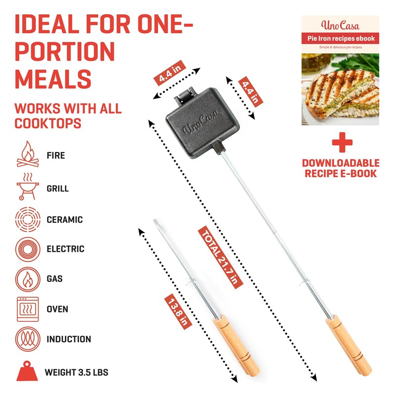 Uno Casa Pie Iron Sandwich Maker - Japanese Sandwich Maker