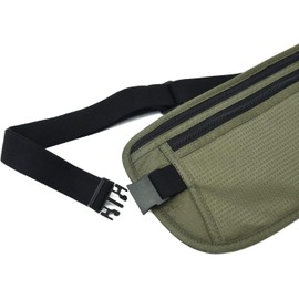 Cinturón de dinero - Porta pasaporte seguro oculto, cartera de viaje con bloqueo RFID, riñonera encubierta, 1 inch