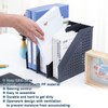 FRETONBA Foldable Magazine File A4, File Magazine Holder with 3