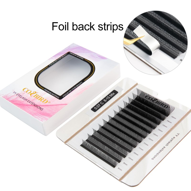 COZBIRD Eyelash Extensions, Yy Volume Eyelashes, Ready-to-Use Fan, 4D Eyelash