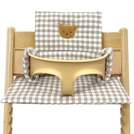 BORDEAG High Chair Seat Cushion for Stokke Tripp Trapp, High Chair Seat Cushion, Seat Cushion with Cute Graphics, Seat Cushion, High Chair Cushion, Comfort Easy Cleaning, Machine Washable (B)