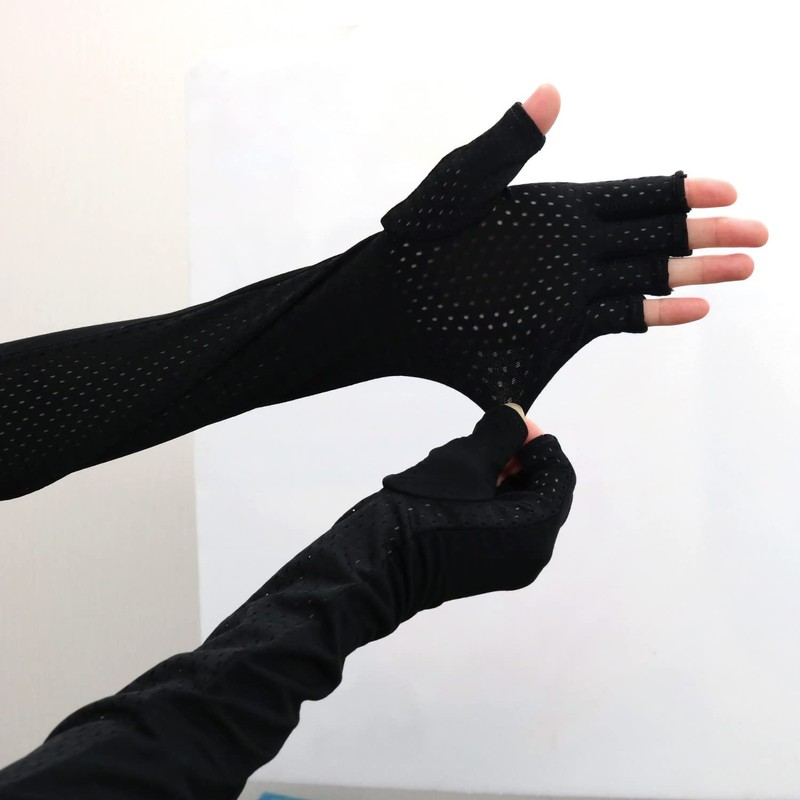Trade One Cool Finger Fit Gloves, Black