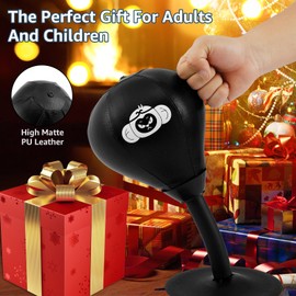 Desktop Punching Bag, Super Strong Suction Boxing Bag Speed Balls, Stress Buster Sandbag Punch Bags with Suction Cup for Office Table and Counters, Fun Gift for Kids, Teenagers, Adult(monkey)