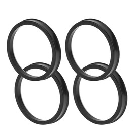 TUCKBOLD Car Wheel Hub Centric Rings Durable Wheels Center Shaft Shock Absorbing Hubrings Black 4 Pcs OD 82.1mm to ID 71.6mm Polycarbonate