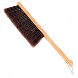 BEANPRECOY Counter Duster with Wood Handle Hand Brush Broom Bench Horse Hair Brush Dust Brush Bench Woodworking Brush Brushes Used for Counter Gardening Furniture Car Drafting Patio Fireplace Cleaning