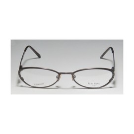 Vera Wang Epiphany I Womens/Ladies Designer Full-rim Titanium Crystals Flexible Hinges Hot Handmade In Italy Eyeglasses/Eye Glasses (49-17-130, Gunmetal)