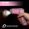WORKPRO Pink Cordless Screwdriver Set, 3.6V Electric Rechargeable Eccentric Power