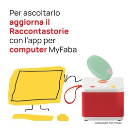 FABA Schallplatten - Faba•Me Minze und Erdbeere - erstellen Sie Wiedergabelisten, Hörbar mit Geschichtenerzähler und FABA+, Lernspiel italienische Version