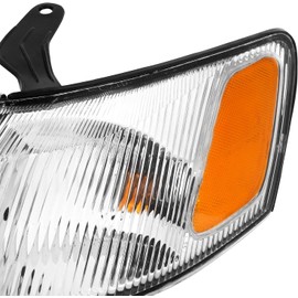 AKKON - For 1997 1998 1999 Toyota Camry Headlamps Headlights Housing + Corner Lights Direct Replacement Pair
