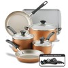 Farberware Cookstart DiamondMax Nonstick Cookware/Pots and Pans Set, Dishwasher Safe,