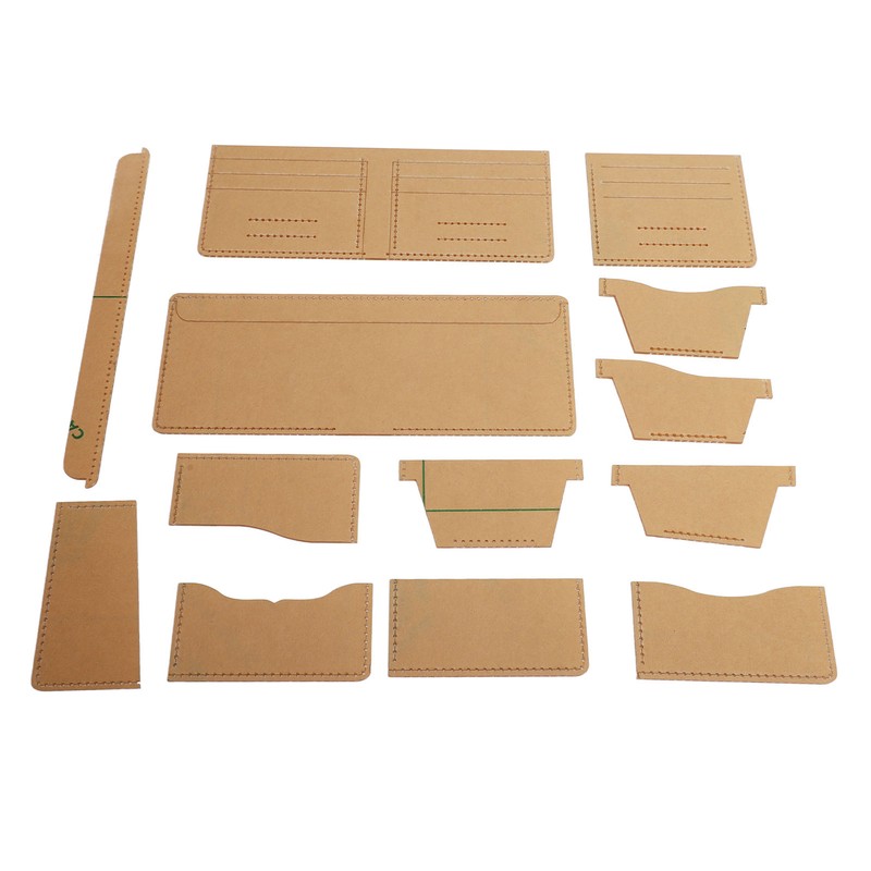 13 Pcs Leather Wallet Template Transparent Clear Acrylic Leather Template