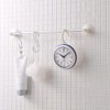 Rhythm Wall Clock, Bath Clock, Splashproof, Dustproof, Blue/White, Diameter 4.6