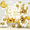 Cherub & Stork Ramadan Mubarak Balloons Set - 70PCS White