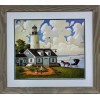 Charles Wysocki "Jayson Sparkin' the Lighthouse" FRAMED Hand Signed &