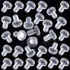 CustomyLife 30 pcs 5mm Glass Top Table Bumpers with Stem,