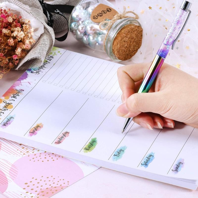 7"x9" Weekly Meal Planner Magnetic Pad (52 Weeks)